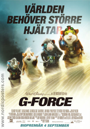 G-Force 2009 poster Will Arnett Hoyt Yeatman Animerat