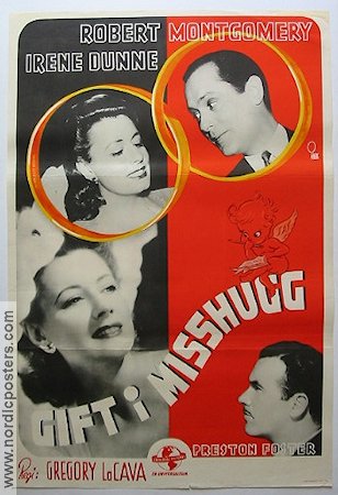Unfinished Business 1945 movie poster Robert Montgomery Irene Dunne