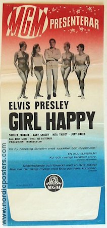 Girl Happy 1965 poster Elvis Presley Damer