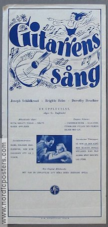 Gitarrens sång 1932 poster Brigitte Helm