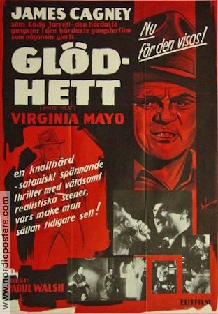 Glödhett 1949 poster James Cagney Virginia Mayo