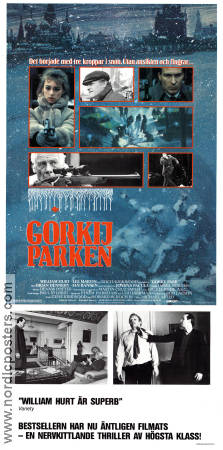 Gorky Park 1983 movie poster William Hurt Lee Marvin Brian Dennehy Michael Apted Russia