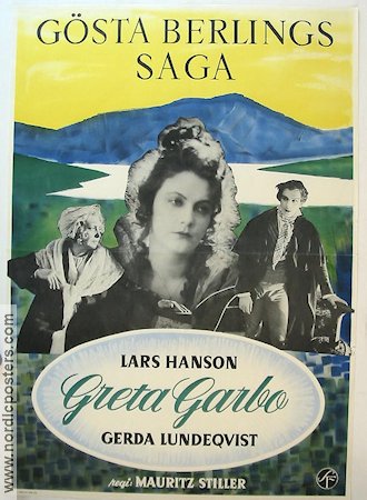 The Atonement of Gosta Berling 1924 movie poster Greta Garbo Lars Hanson Mauritz Stiller Writer: Selma Lagerlöf Mountains