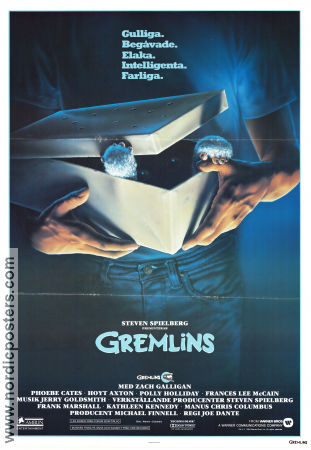 Gremlins 1984 movie poster Zach Galligan Phoebe Cates Hoyt Axton Joe Dante