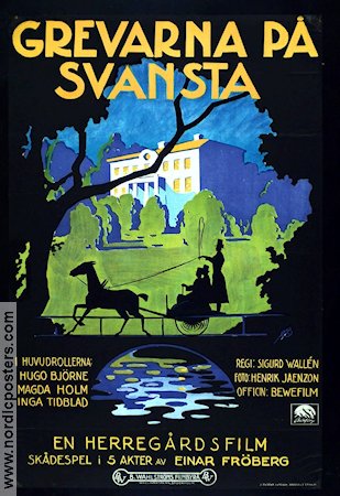Grevarna på Svansta 1924 movie poster Hugo Björne