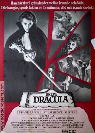 Greve Dracula 1979 movie poster Frank Langella Laurence Olivier
