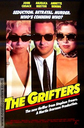 The Grifters 1990 movie poster John Cusack Annette Bening Stephen Frears