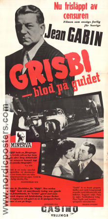 Grisbi blod på guldet 1956 poster Jean Gabin Jacques Becker