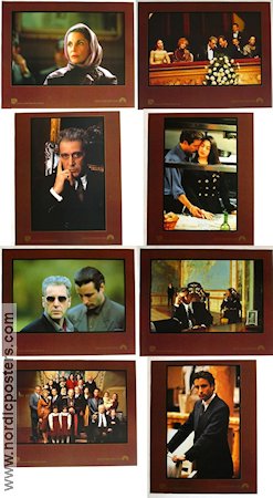The Godfather: Part 3 1990 lobby card set Al Pacino Diane Keaton Andy Garcia Francis Ford Coppola Mafia