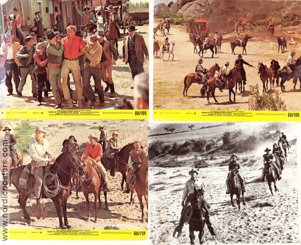 Guns of the Magnificent Seven 1969 lobby card set George Kennedy James Whitmore Monte Markham Paul Wendkos