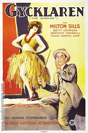 The Barker 1928 movie poster Milton Sills Betty Compson