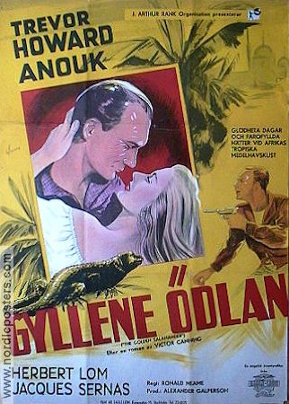 Golden Salamander 1950 movie poster Trevor Howard Anouk Aimée Herbert Lom Ronald Neame