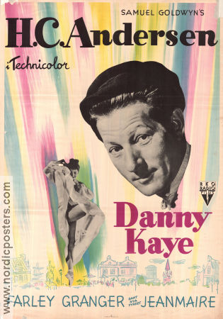 Hans Christian Andersen 1952 movie poster Danny Kaye Zizi Jeanmaire Farley Granger Charles Vidor Musicals Denmark