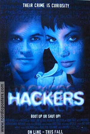 Hackers 1995 poster Angelina Jolie