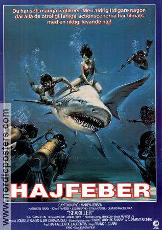 Beyond the Reef 1981 movie poster Dayton Kane Maren Jensen Frank C Clark Fish and shark Diving