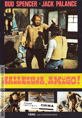 Halleluja amigo 1972 poster Bud Spencer Jack Palance Francisco Rabal Maurizio Lucidi