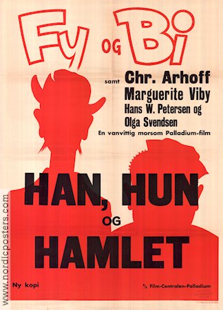 Han hun og Hamlet 1932 poster Marguerite Viby Fy og Bi Danmark