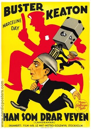 Han som drar veven 1928 poster Buster Keaton