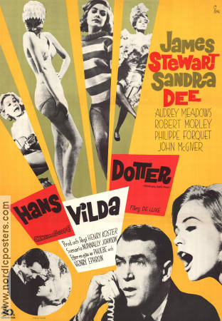 Take Her She´s Mine 1963 movie poster James Stewart Sandra Dee Henry Koster