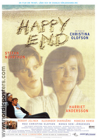Happy End 1999 movie poster Stefan Norrthon Harriet Andersson Christina Olofsson Beach