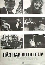 Här har du ditt liv 1966 movie poster Eddie Axberg Jan Troell