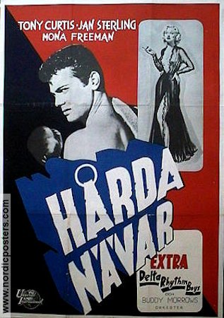 Flesh and Fury 1951 movie poster Tony Curtis Jan Sterling Boxing