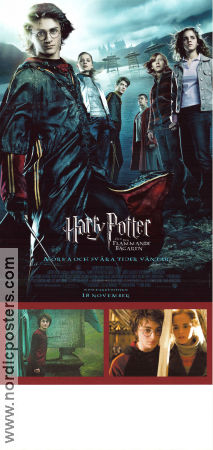 Harry Potter och den flammande bägaren 2005 poster Daniel Radcliffe Emma Watson Rupert Grint Mike Newell