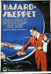 Hasardskeppet 1933 poster Cary Grant Benita Hume