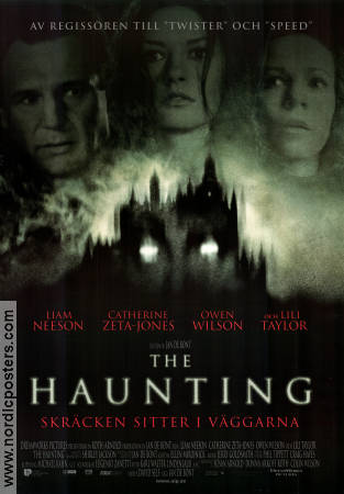 The Haunting 1999 movie poster Liam Neeson Catherine Zeta-Jones Owen Wilson Jan de Bont