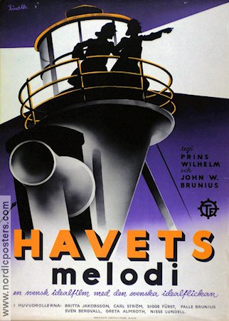 Havets melodi 1935 poster Britta Jakobsson