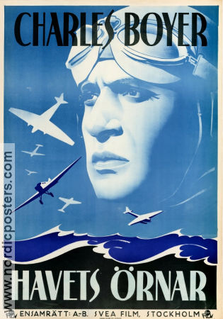 FP1 antwortet nicht 1937 movie poster Charles Boyer Planes Eric Rohman art