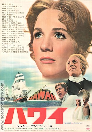 Hawaii 1966 movie poster Max von Sydow Julie Andrews