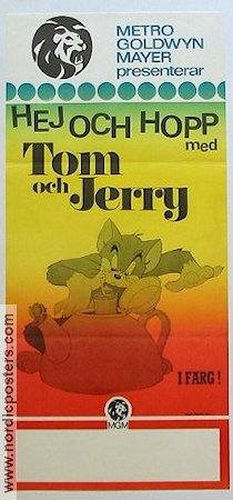 Hej hopp med Tom och Jerry 1974 poster Animerat Katter