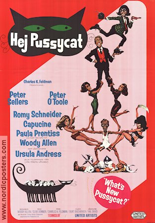 What´s New Pussycat 1965 movie poster Peter Sellers Peter O´Toole Woody Allen Clive Donner Poster artwork: Frank Frazetta