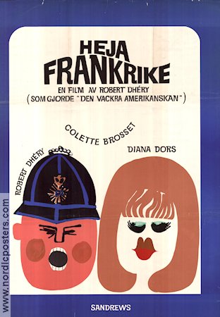 Allez France 1965 movie poster Robert Dhéry Diana Dors Artistic posters