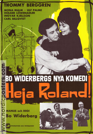 Heja Roland 1966 movie poster Thommy Berggren Mona Malm Holger Löwenadler Ulf Palme Ingvar Kjellson Bo Widerberg