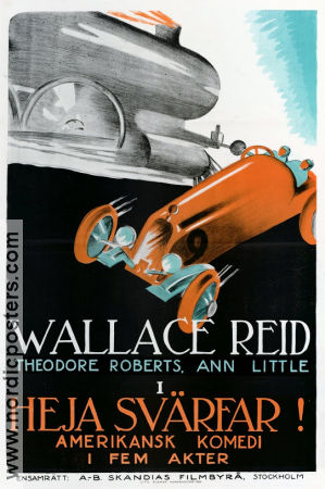 Excuse My Dust 1920 movie poster Wallace Reid Ann Little Sam Wood Trains Cars and racing