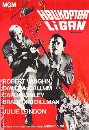 Helikopterligan 1968 poster Robert Vaughn David McCallum Carol Lynley Boris Sagal Hitta mer: Man From UNCLE