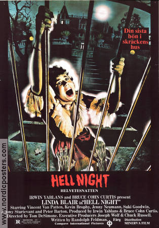 Hell Night 1981 movie poster Linda Blair Tom DeSimone
