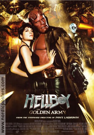 Hellboy II: The Golden Army 2008 movie poster Ron Perlman Selma Blair Doug Jones Guillermo Del Toro From comics