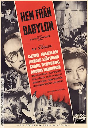 Hem från Babylon 1941 poster Gerd Hagman Alf Sjöberg