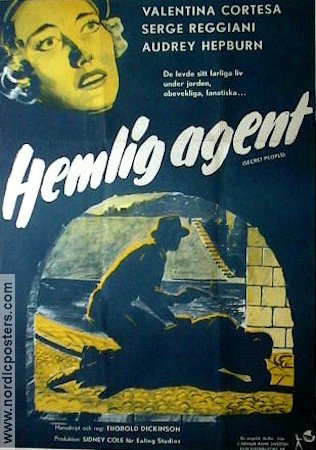 Hemlig agent 1952 poster Audrey Hepburn
