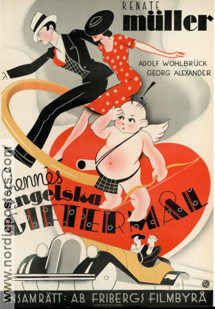 Hennes engelska giftermål 1934 poster Renate Müller Adolf Wohlbrück Reinhold Schünzel Art Deco