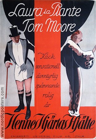 Hennes hjärtas hjälte 1927 poster Laura la Plante Tom Moore
