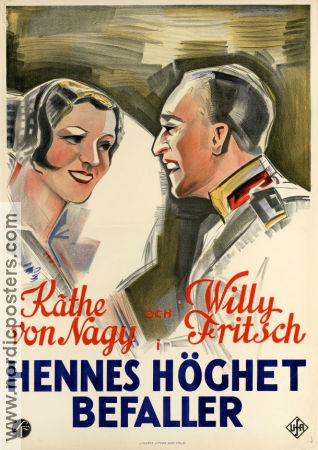 Hennes höghet befaller 1931 poster Willy Fritsch Käthe von Nagy Hanns Schwarz