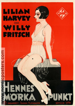 Hennes mörka punkt 1929 poster Willy Fritsch Lilian Harvey Johannes Guter