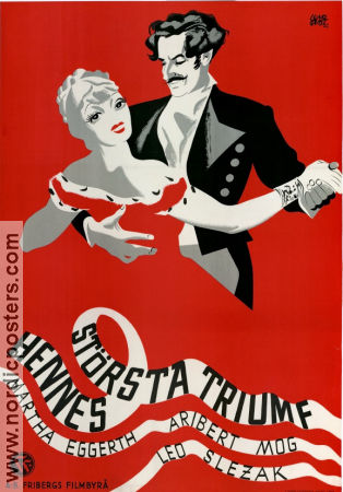 Ihr grösster Erfolg 1934 movie poster Martha Eggerth Theo Lingen Johannes Meyer