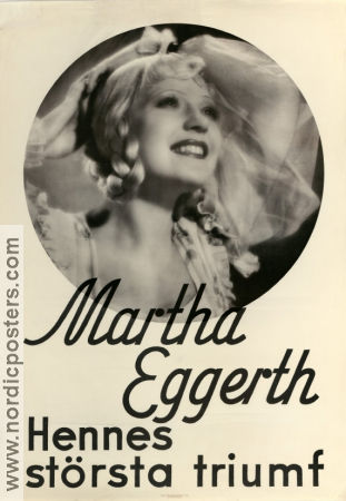 Hennes största triumf 1934 poster Martha Eggerth Theo Lingen Johannes Meyer