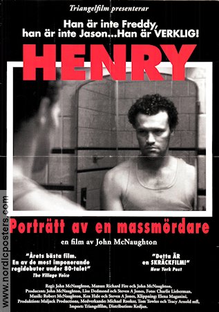 Henry Portrait of a Serial Killer 1986 movie poster John McNaughton