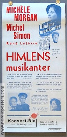 Himlens musikanter 1941 poster Michele Morgan